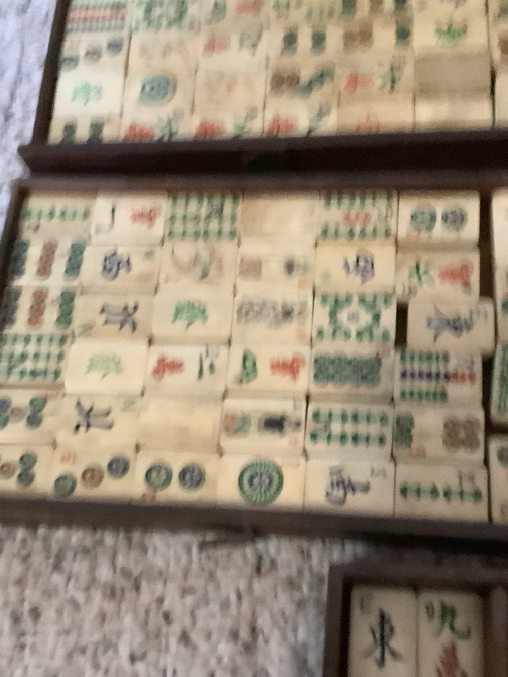 Traditional Wooden Mahjong Set in Brown – Complete Collection - Picture 6 of 16